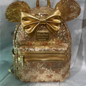 Loungefly Gold Sequin Mickey Heads